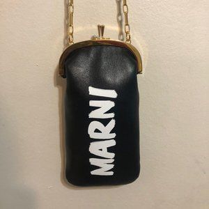 MARNI Logo Print On Chain Phone Case